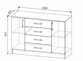 Комод Софи СКМ 1200.1 в Игарке - igarka.mebelnovo.ru | фото