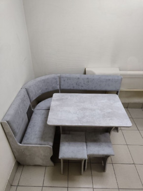 Кухонный уголок Миссия V велюр (цемент) в Игарке - igarka.mebelnovo.ru | фото