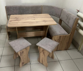 Кухонный уголок Миссия V велюр (дуб вотан) в Игарке - igarka.mebelnovo.ru | фото
