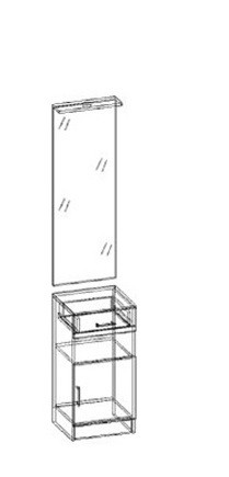 Машенька зеркало с тумбой в Игарке - igarka.mebelnovo.ru | фото