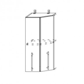 Монако ВПТ 400 шкаф верхний угловой в Игарке - igarka.mebelnovo.ru | фото