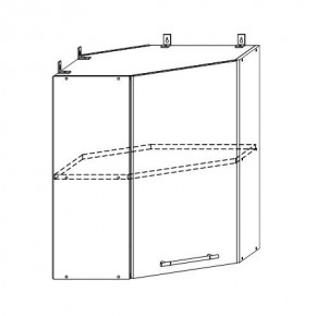 Монако ВПУ 600 шкаф верхний угловой в Игарке - igarka.mebelnovo.ru | фото