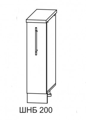 Олива СБ 200 шкаф нижний бутылочница в Игарке - igarka.mebelnovo.ru | фото