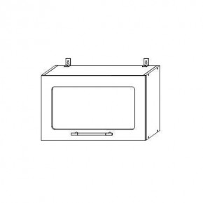 Опера ВПГС 600 шкаф верхний горизонтальный со стеклом в Игарке - igarka.mebelnovo.ru | фото