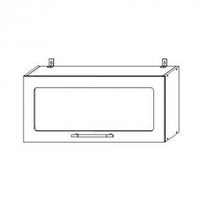 Опера ВПГС 800 шкаф верхний горизонтальный со стеклом в Игарке - igarka.mebelnovo.ru | фото